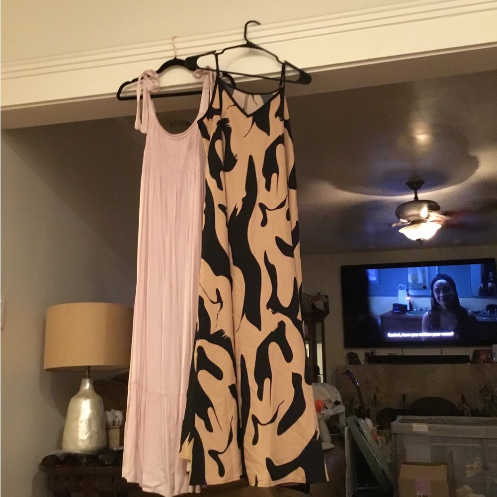 Neutral Abstract Print Slip Dress $12 ea